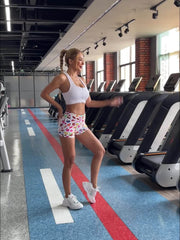 Quick Drying Sports Fitness Shorts High Stretch Yoga Running Shorts Women