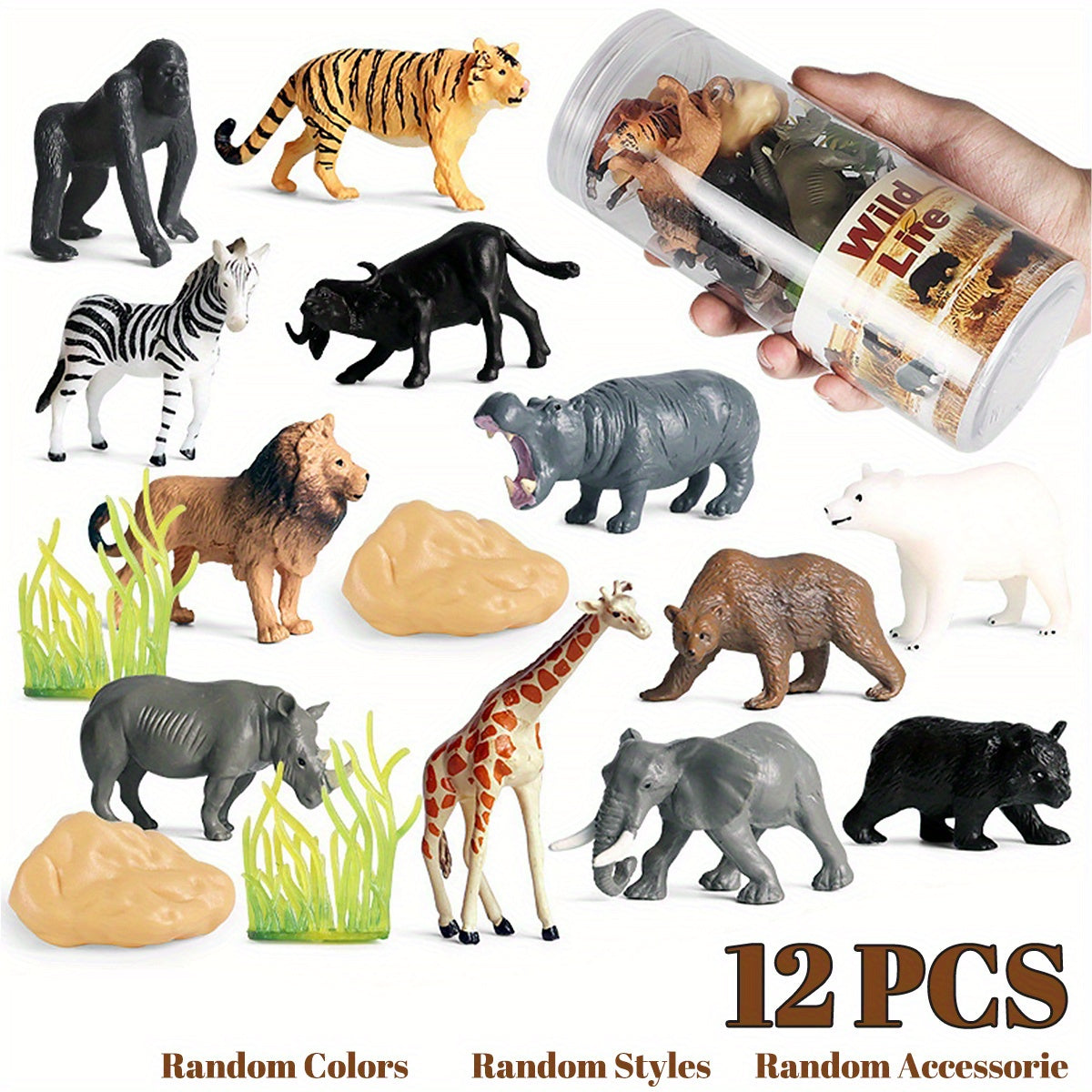 Animal Model Toy Montessori Sea Life Animals Farm Playset Kid Toy Gift