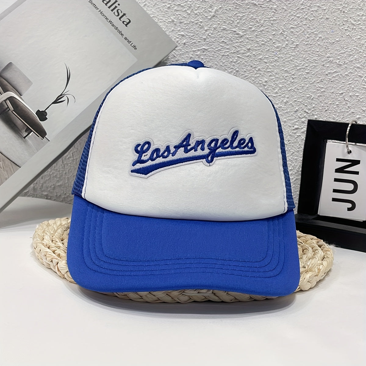 Los Angeles Embroidered Mesh Cap Trucker Hat