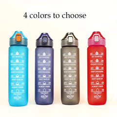Large Capacity Translucent Frosted Water Bottle for Camping Sports Gym