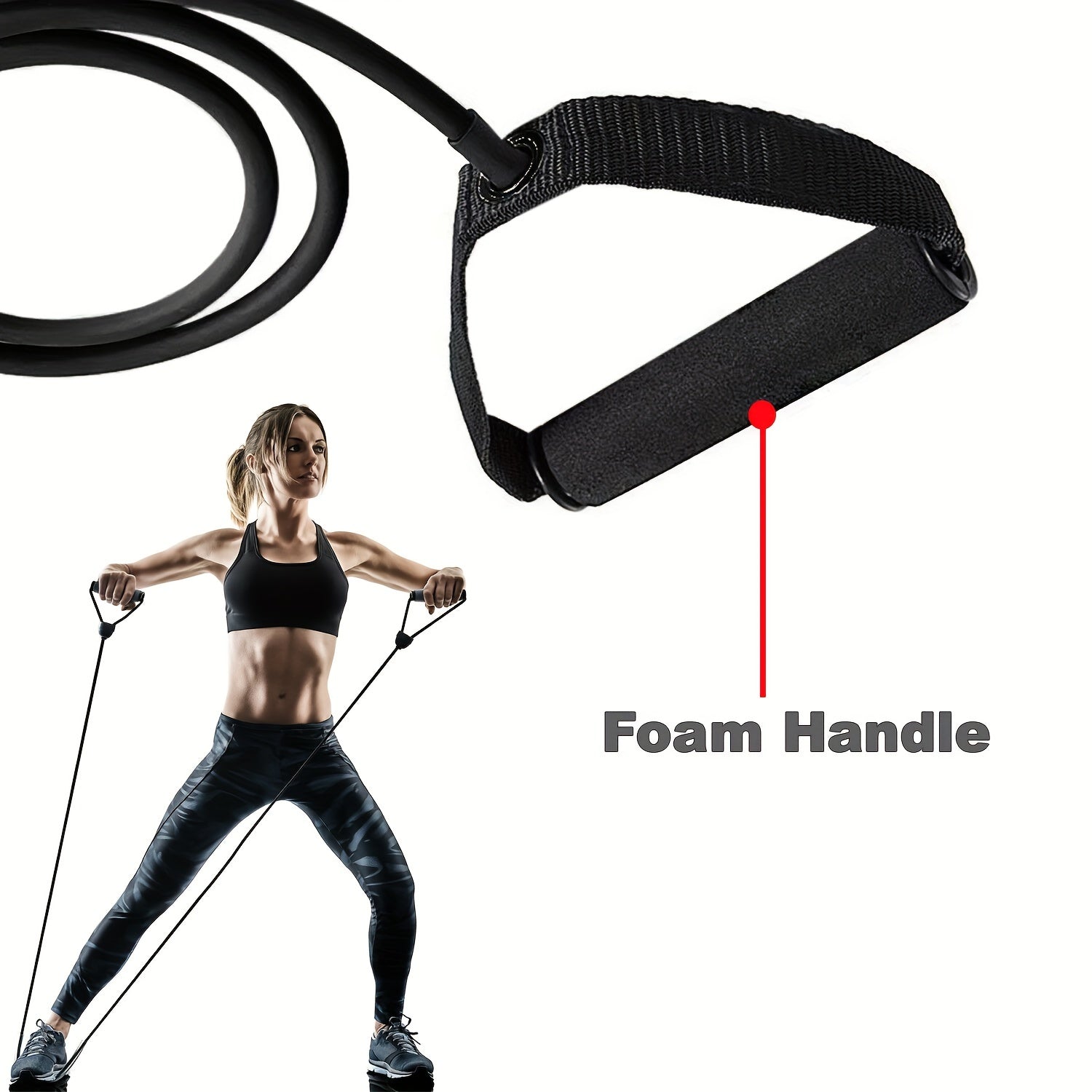 Fitness Pedal Puller Elastic Resistance Band Strength Training