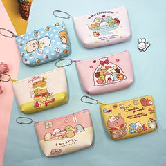 Kids Cartoon Print Coin Purse Wallet with Zipper