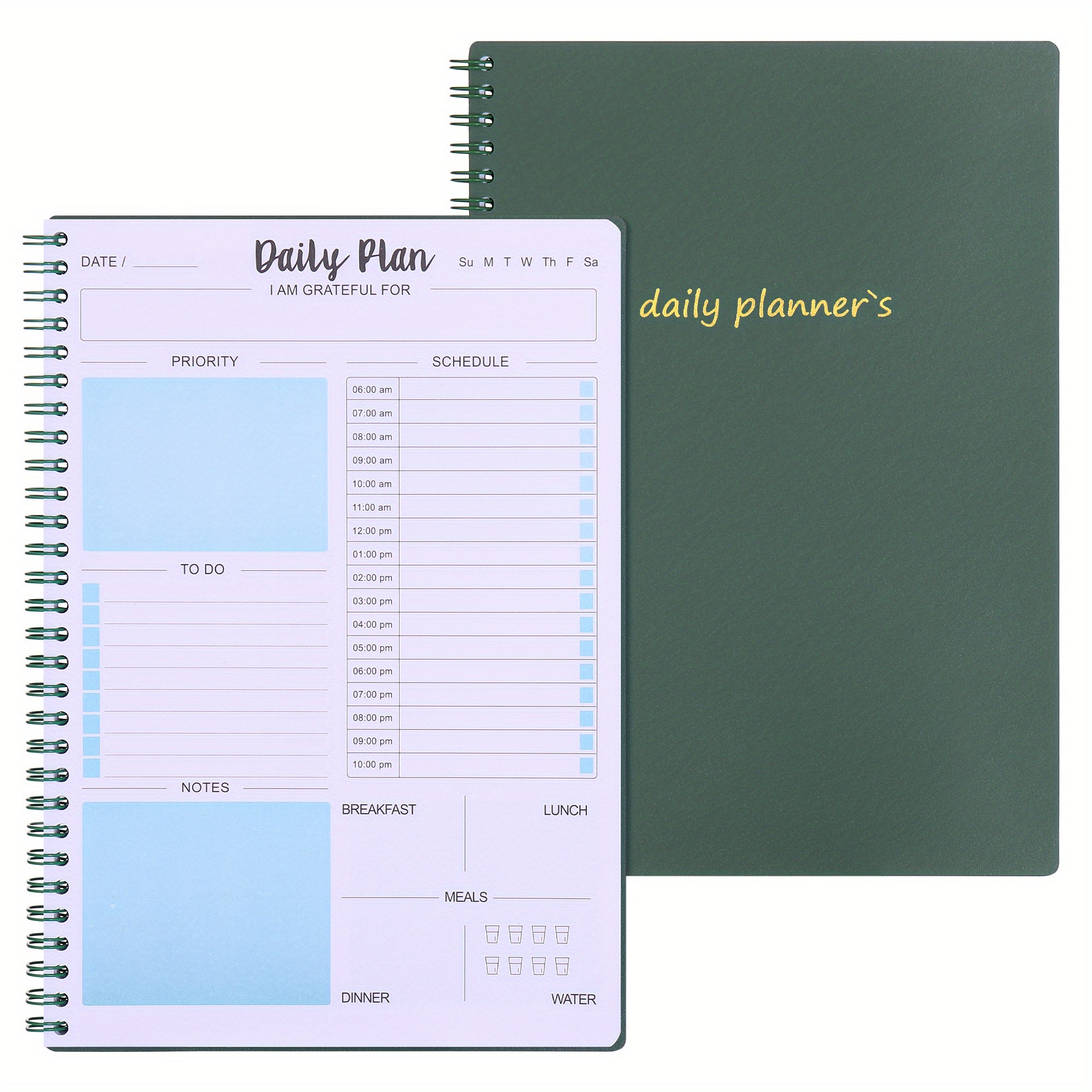 Daily Planner Undated To Do List Notebook With Hourly Schedule