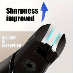 Stainless Steel Nail Clippers with Anti Splash Cover for Thick Nails