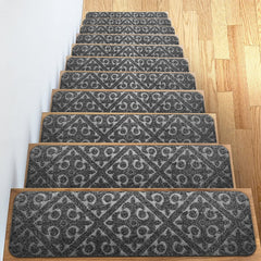 15pcs Non-slip Self-Adhesive Stair Mat Embossed Step Sticker