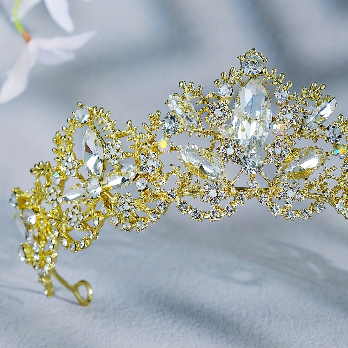 Crystal Crown Prince Queen Style Headband Alloy Tiara Hair Accessories