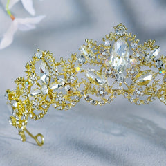 Crystal Crown Prince Queen Style Headband Alloy Tiara Hair Accessories