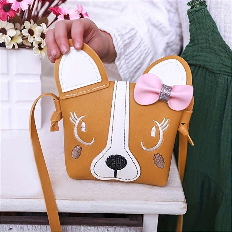 Little Girl Purses Cartoon Messenger Bag With Bowknot