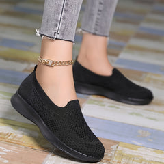 Women's Breathable Slip-on Walking Shoes Mesh Sneakers Non-slip
