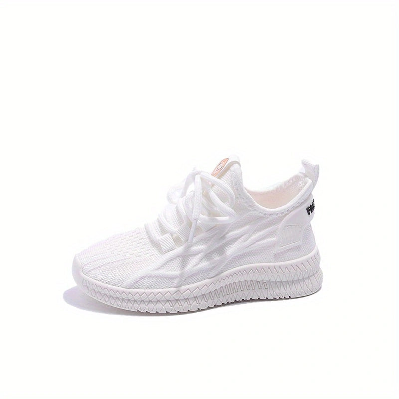 Kids' Lace Up Outdoor Shoes, Breathable & Shock Absorbing