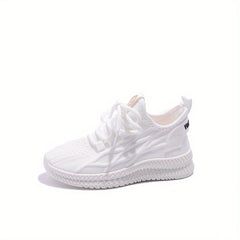 Kids' Lace Up Outdoor Shoes, Breathable & Shock Absorbing