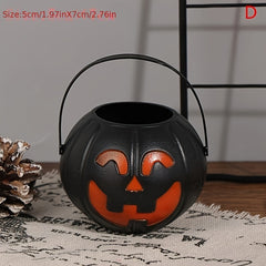 Halloween Pumpkin Lantern Decoration Handheld Pumpkin Bucket