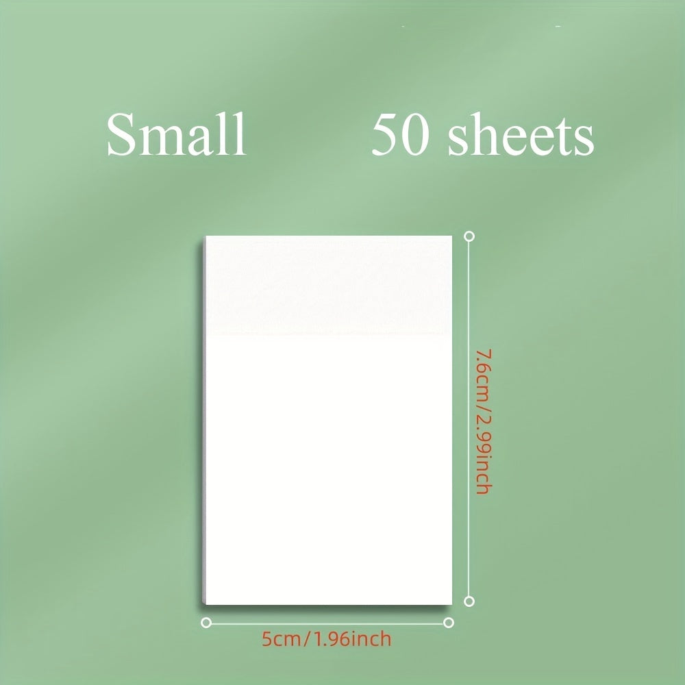 50 Transparent Sticky Notes for Notebooks & Diaries School & Office Supplies
