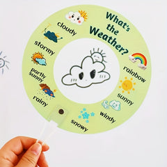 2pcs Weather Signal Cards for Interactive Learning