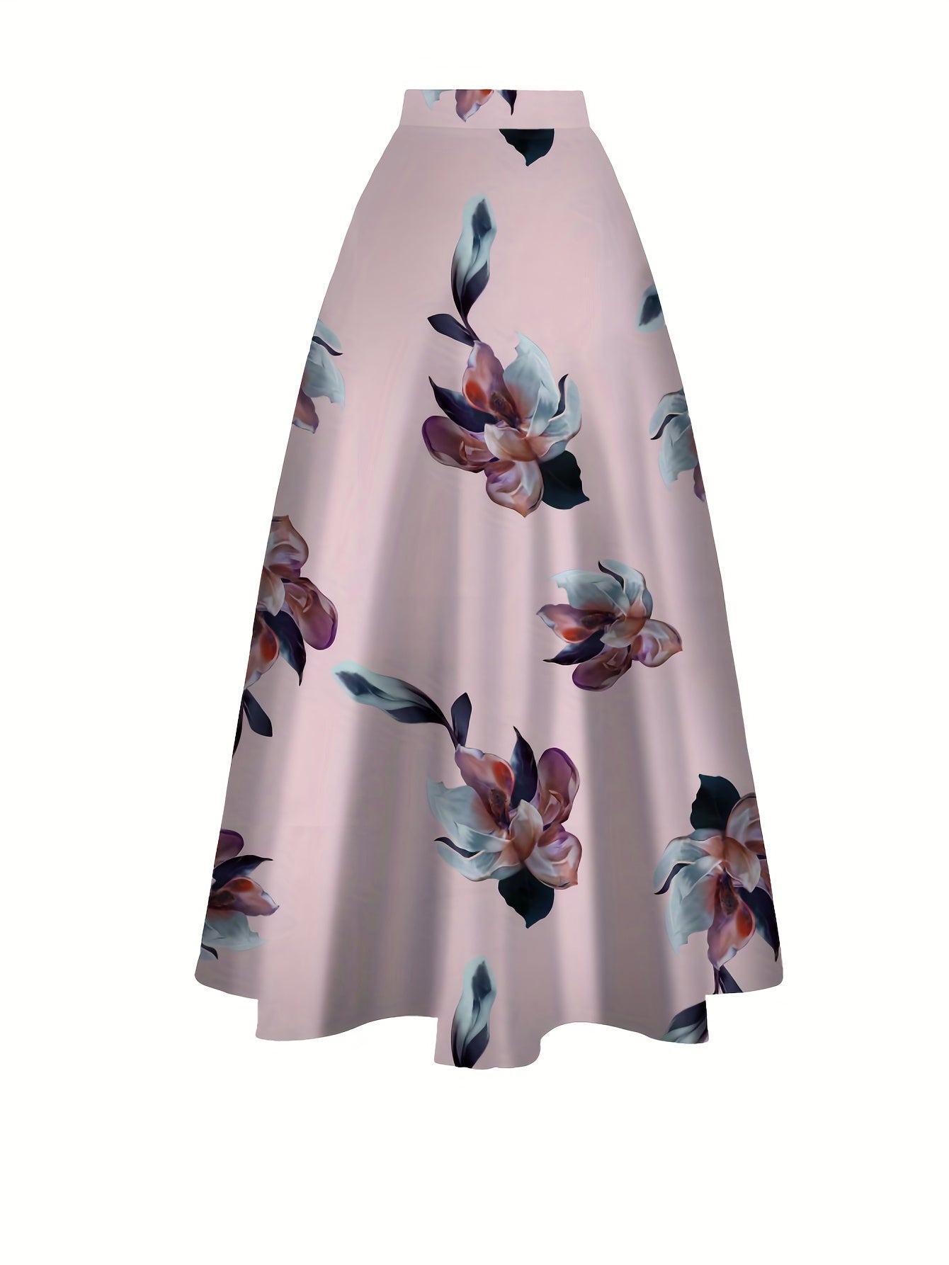 Floral High Waist Skirt for Spring & Summer