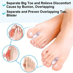 Soft Gel Toe Separators for Overlapping Toes Bunions Big Toe Alignment