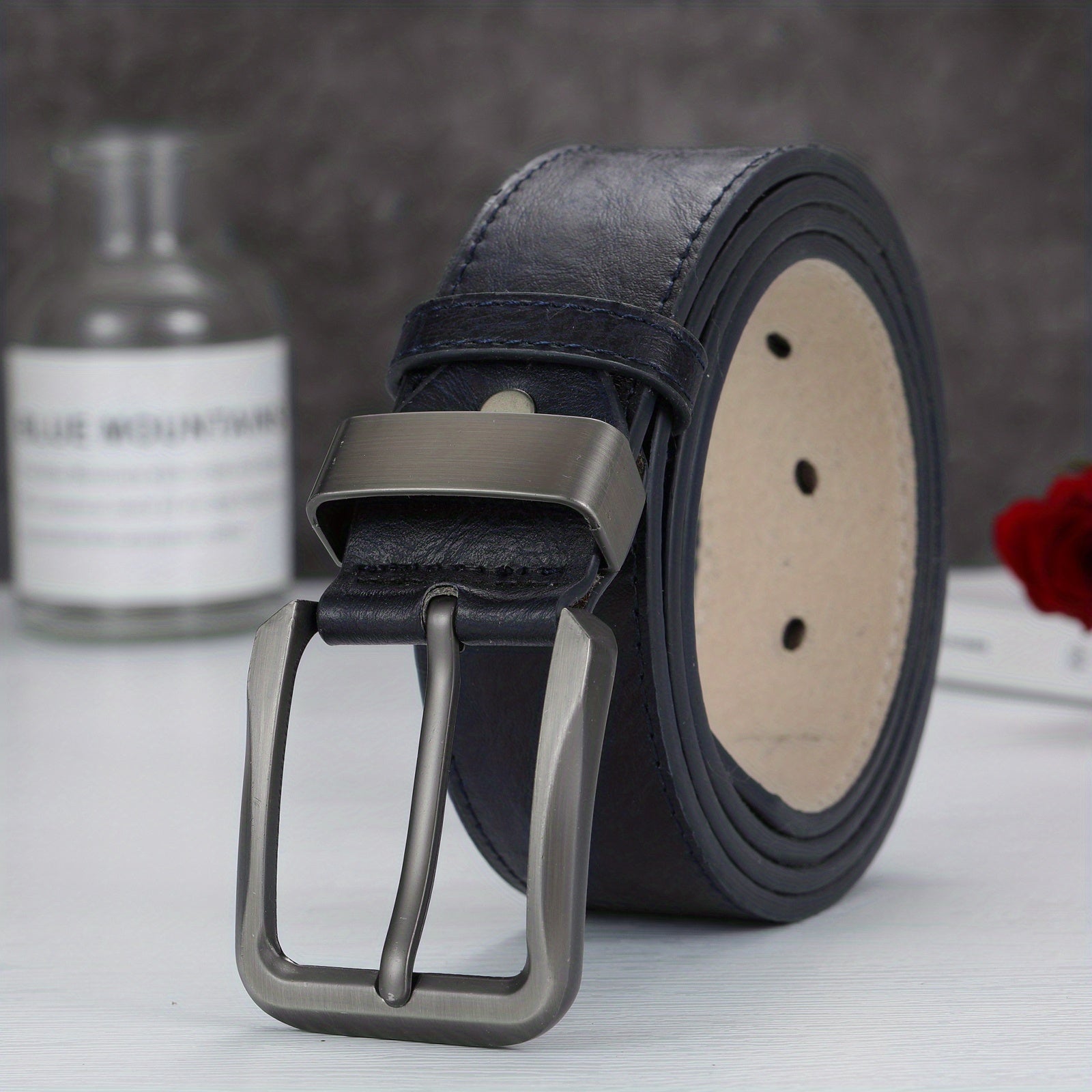 Casual Square Belt for Men with Pin Buckle