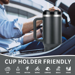 40oz Insulated Stainless Steel Tumbler with Handle