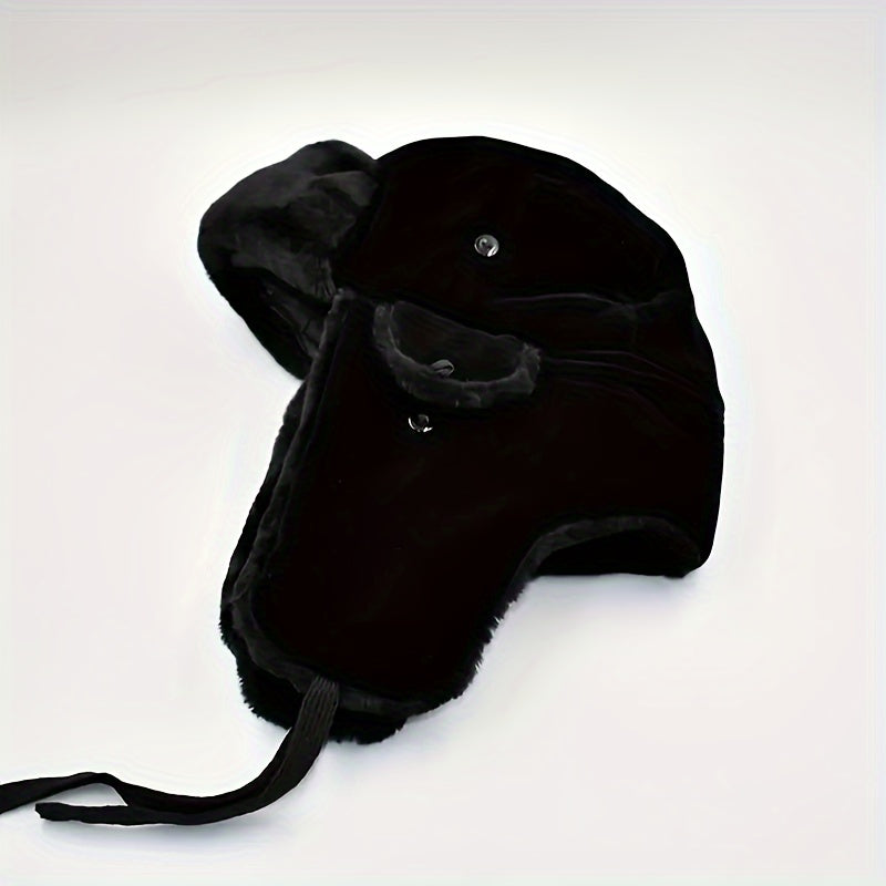 Thickened Velvet Trapper Hat Windproof Warm Hat