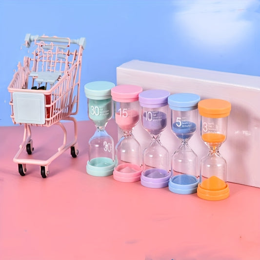 5pcs 3 5 10 15 30 Minute Timer Hourglass Gift Decoration