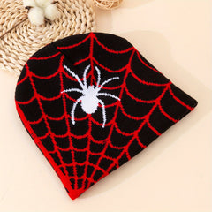 Fashionable Windproof Knit Beanie Hat With Print Autumn Winter Ski Cold Hat