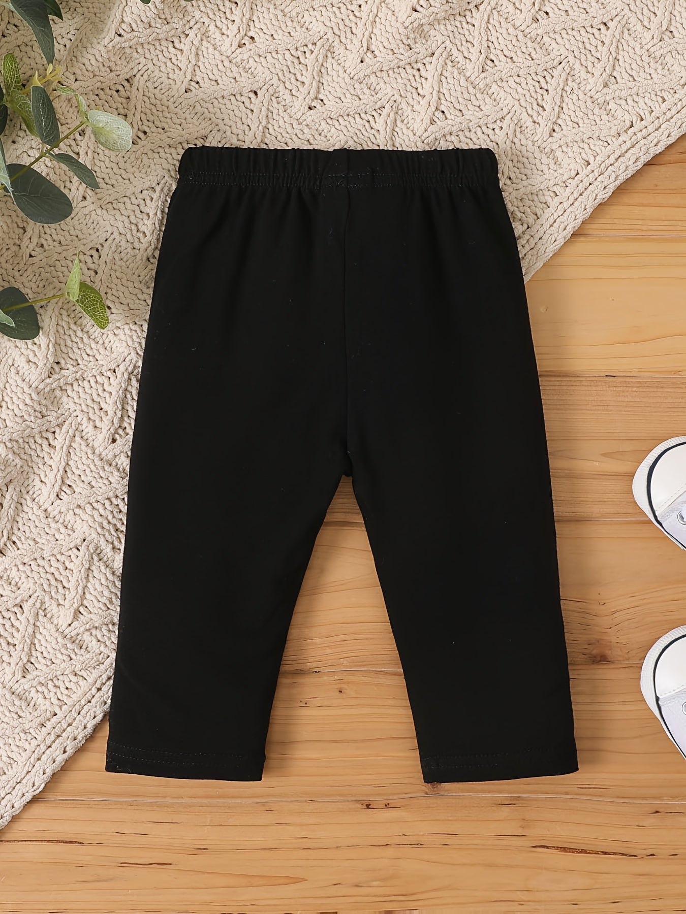 Comfy Leggings for Baby Girls Elastic Waist Trousers