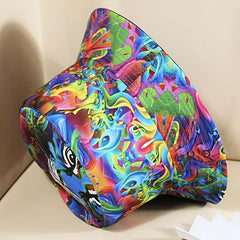 Vintage Print Windproof Sunshade Fisherman Hat For Couple