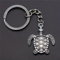 Metal Turtle Key Ring Simulation Turtle Keychain for Men