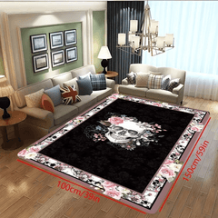 Halloween Skull Printed Carpet 80x119