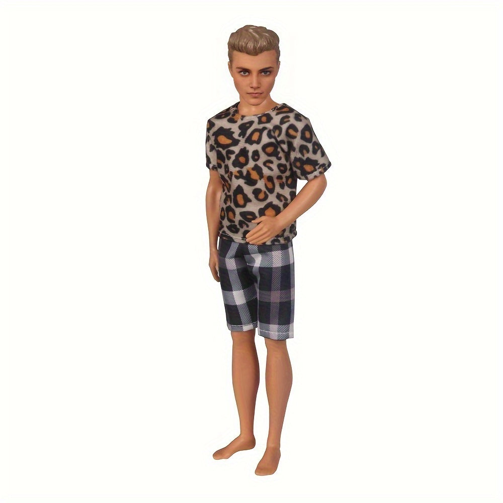 6pcs Doll Clothes Tops and Pants Outfit for 30 Boy Doll Accessories Toys