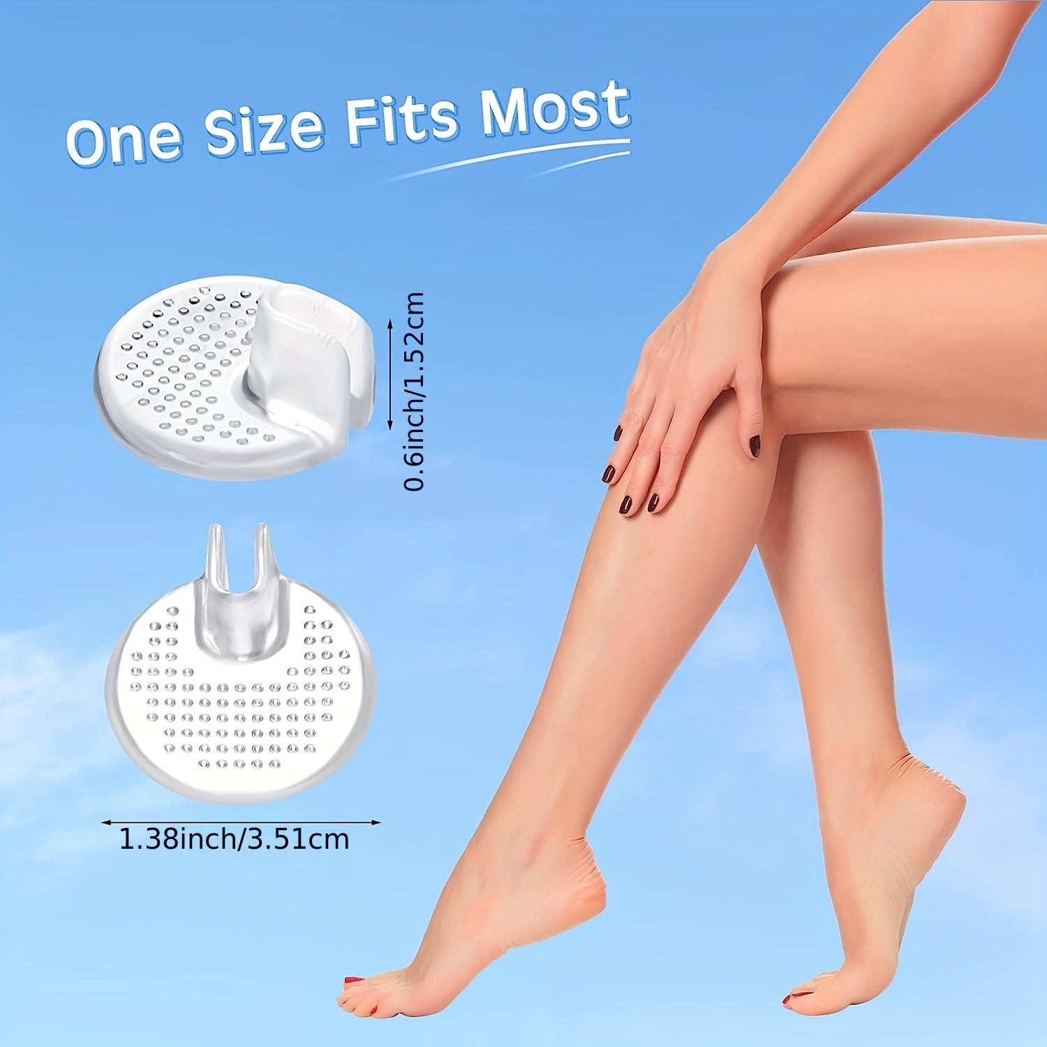 2pairs Soft Toe Protectors Thong Sandals