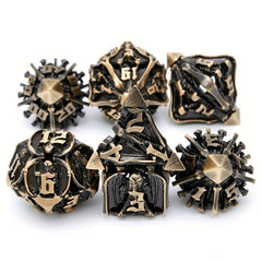 7pcs Metal Polyhedral Dice Set for Role Playing Game