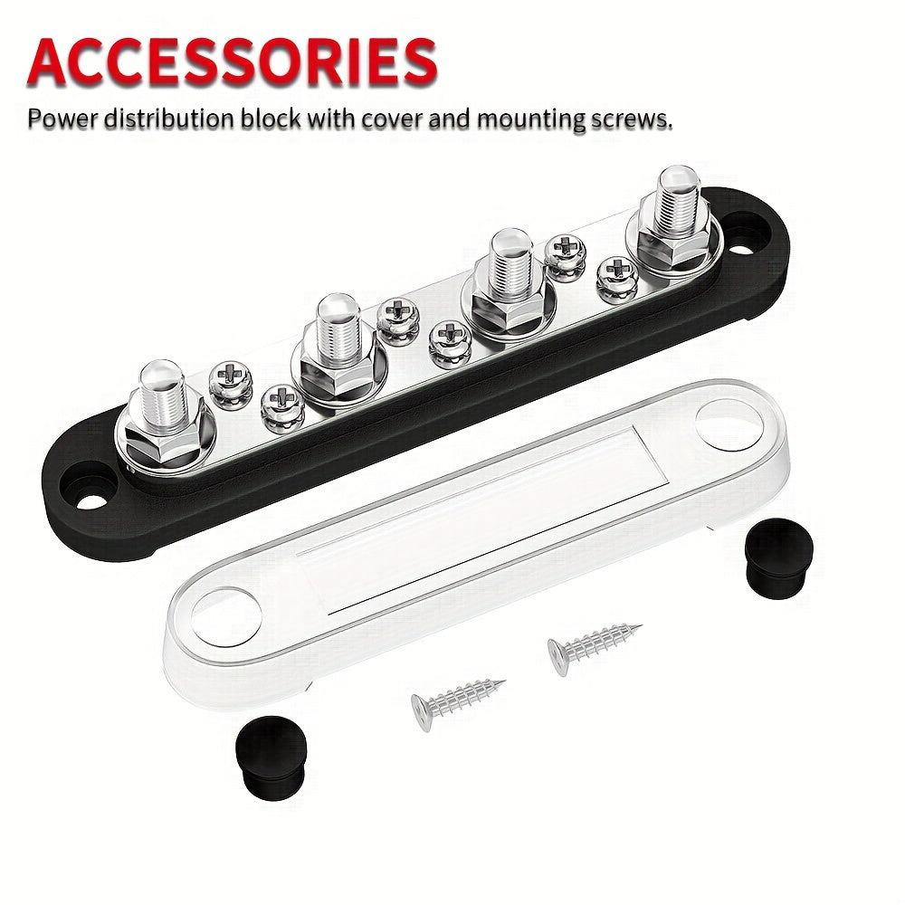 Car Terminal Block 10-16 X 12-7 40 M8 Terminal Stud 6 X 8 M4 Screw Terminal