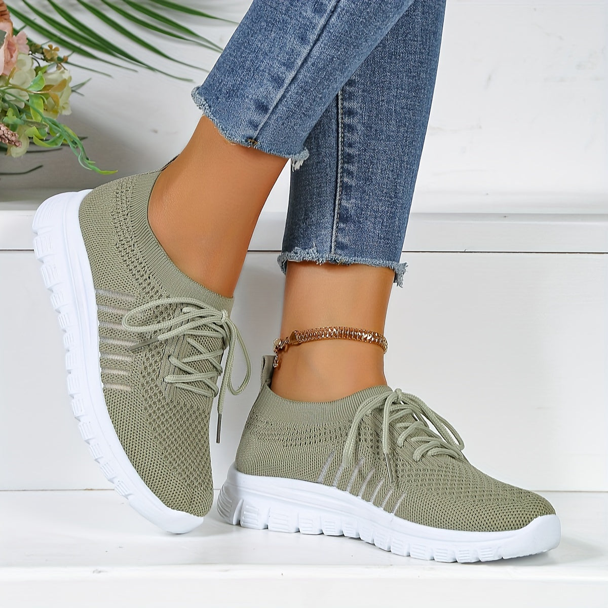 Women's Casual Mesh Sneakers Breathable Running Shoes