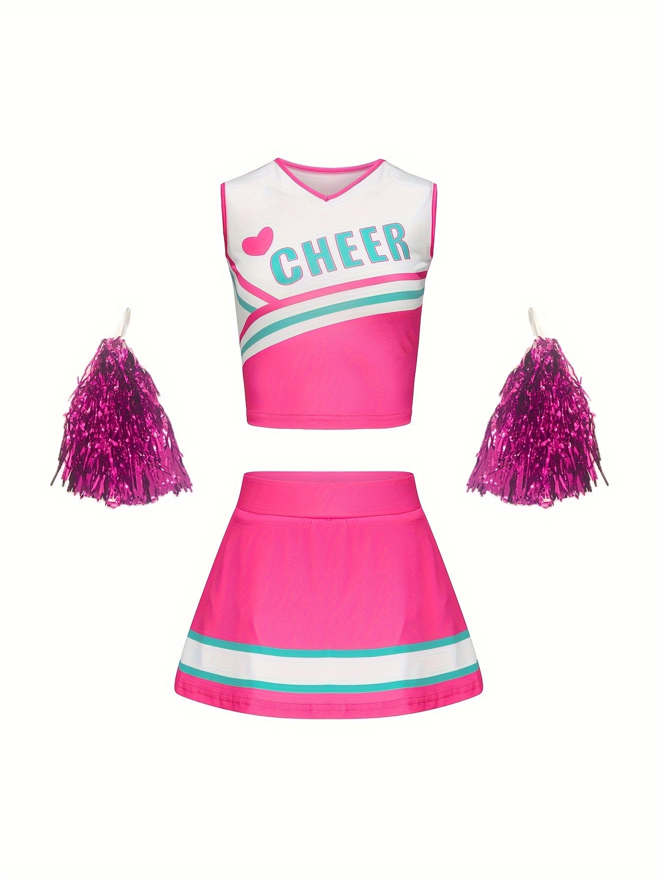 Girls Cheerleading Set Performance Sports Gift
