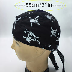 Pirate Hat Outdoor Bandana Multicolor Headgear Full Cotton