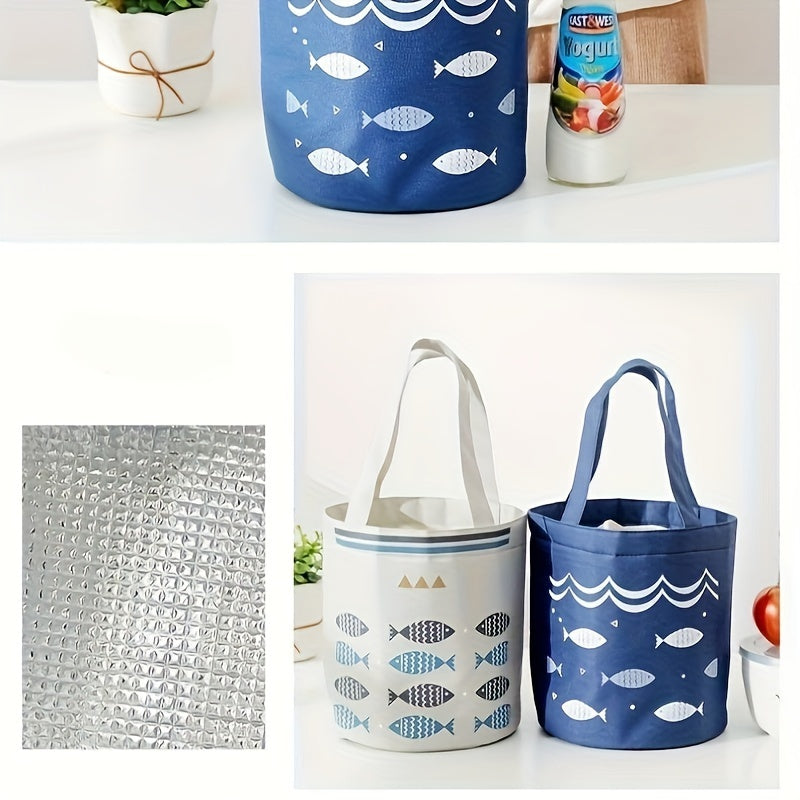 Portable Lunch Bag Large Capacity Insulated Aluminum Foil Insulation Bag