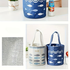 Portable Lunch Bag Large Capacity Insulated Aluminum Foil Insulation Bag