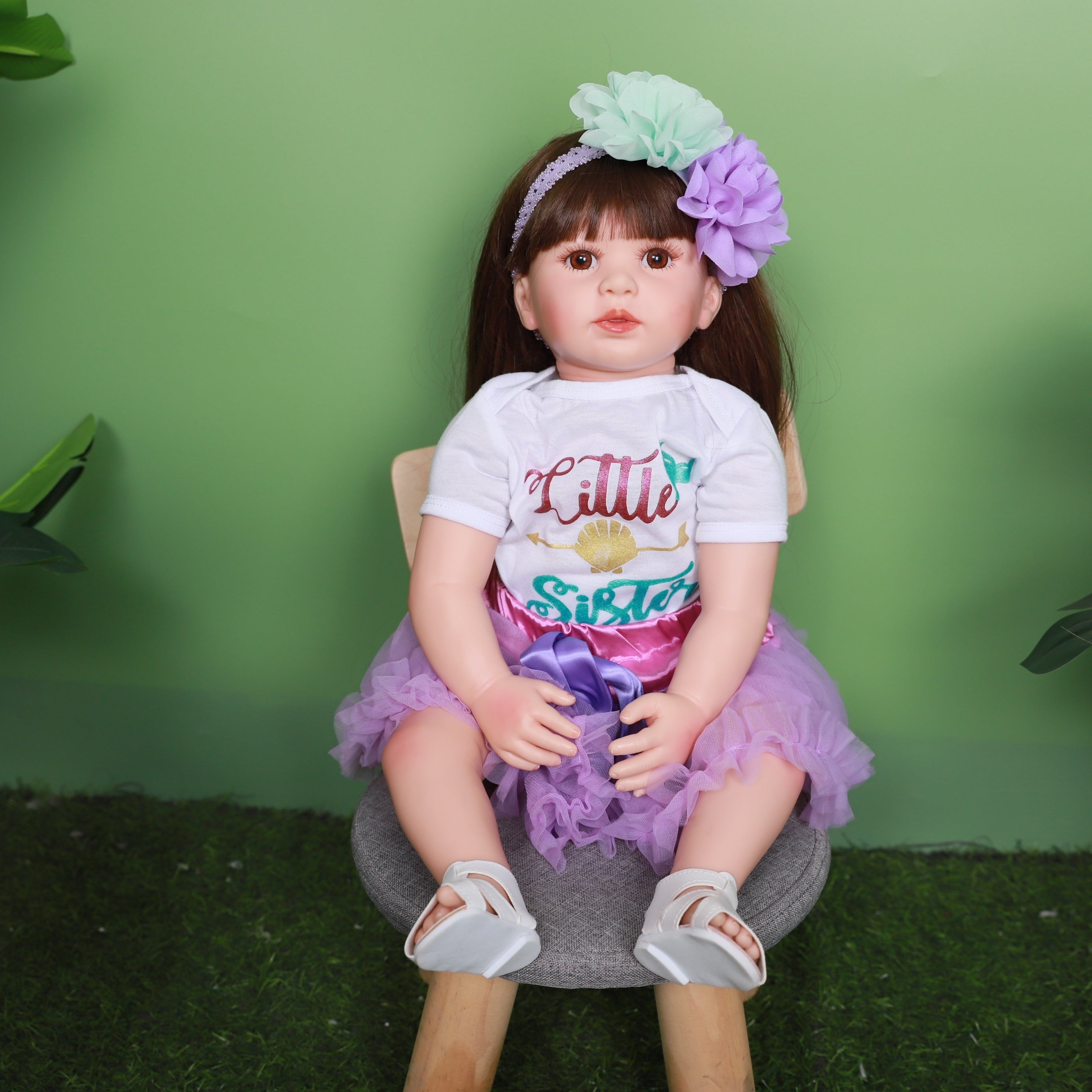 22 Inch Realistic Girl Doll Reborn Doll Newborn Reborn Baby Doll Princess
