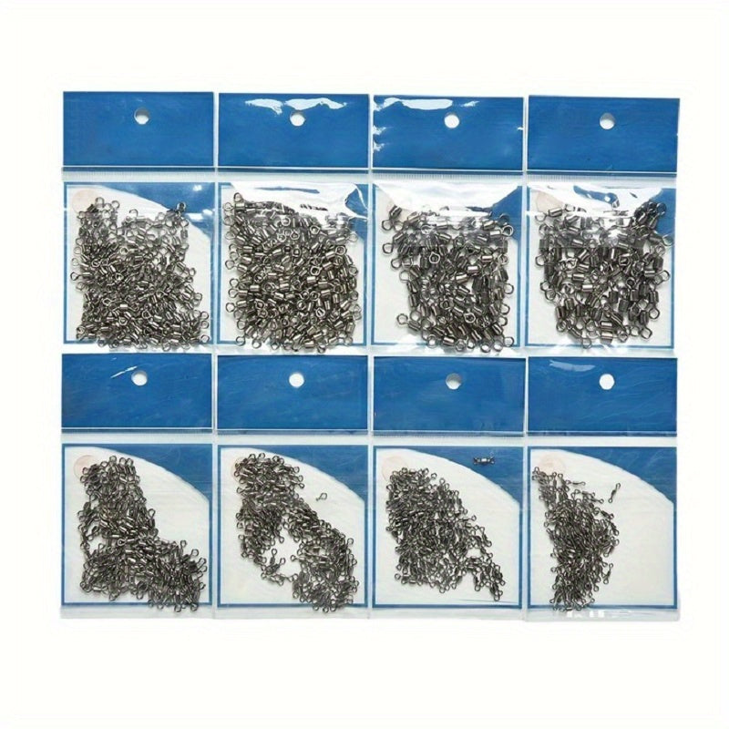 100pcs 8 Shaped Swivel Ring Fishing Barrel Line Hook Connector