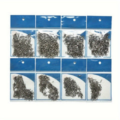 100pcs 8 Shaped Swivel Ring Fishing Barrel Line Hook Connector