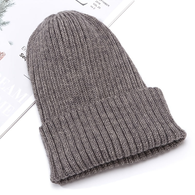 Universal Knitted Line Hat for Autumn & Winter