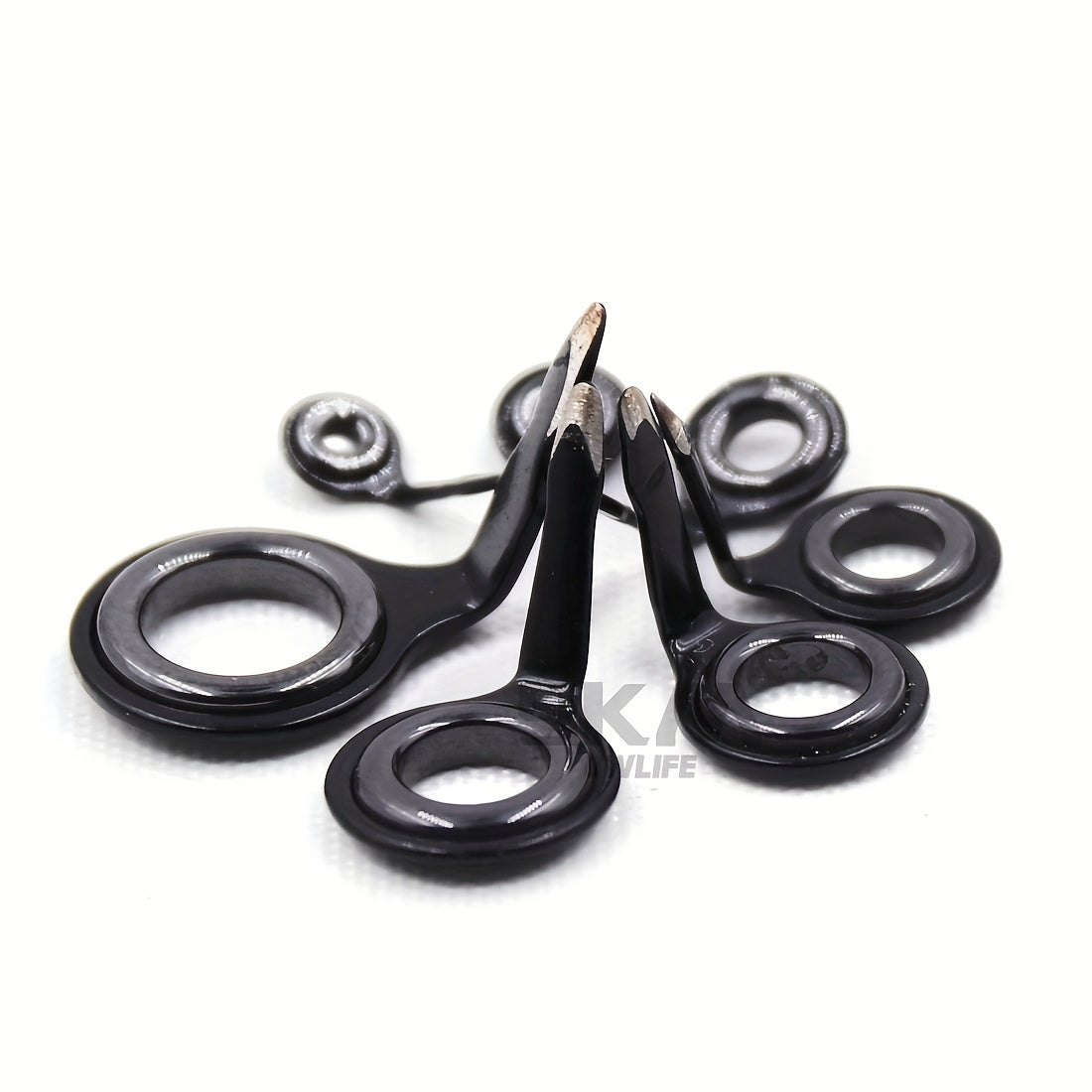 9KM Fishing Rod Guides Repair Kit Stainless Steel Freshwater Saltwater