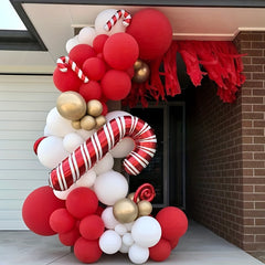 134pcs Red Balloon Garland Set, Variety of Sizes 4-12in, Matte Latex Balloons
