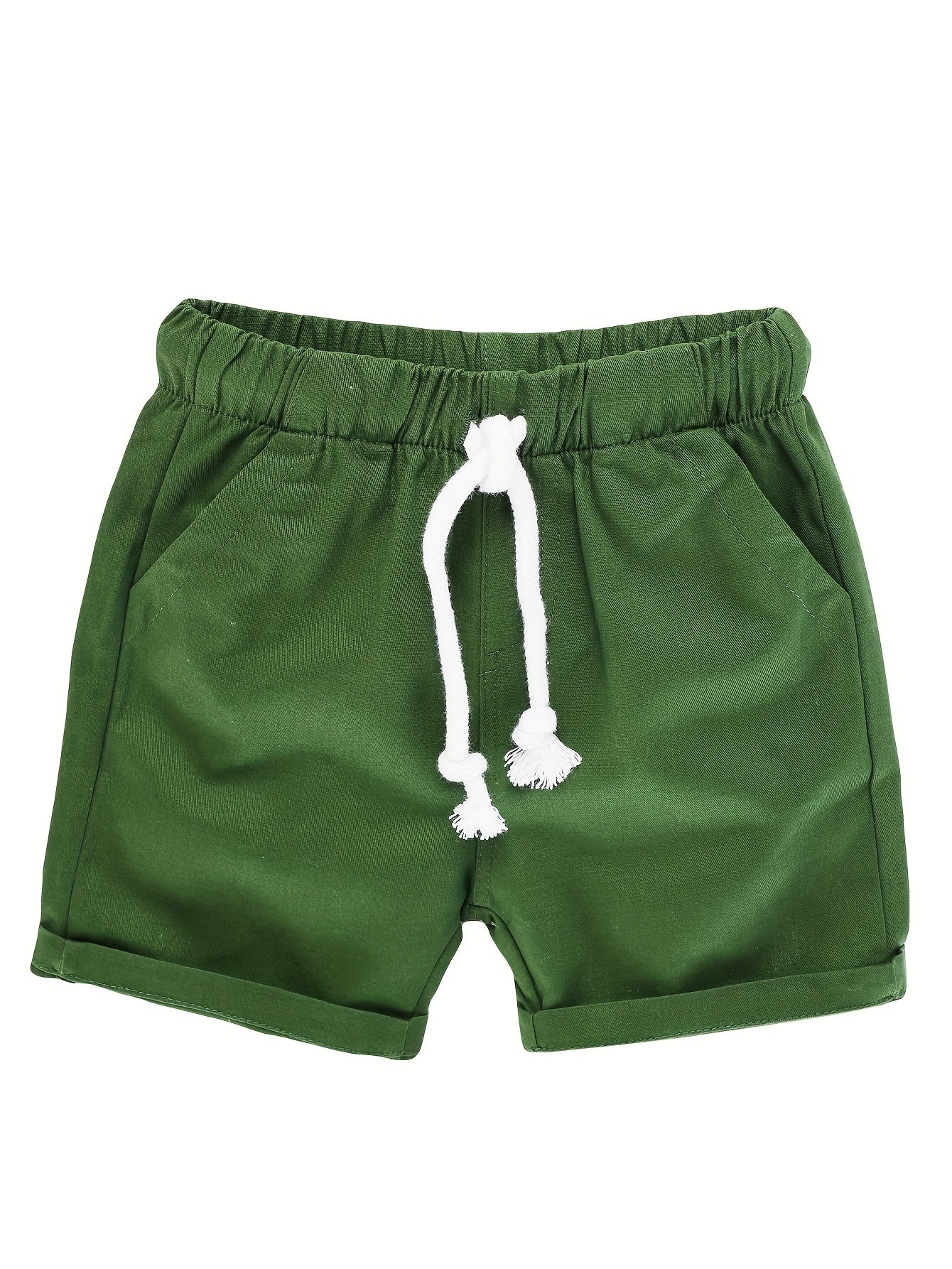 Boys Casual Shorts Drawstring Waist Kids Summer Clothes