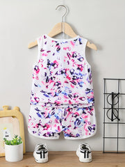 Teen Leopard Print Tank Top & Shorts Set for Summer