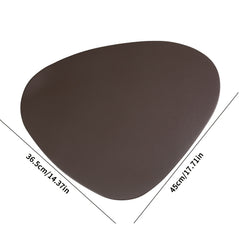 8pcs Irregular Faux Placemat PVC Waterproof Anti Scald Table Pad