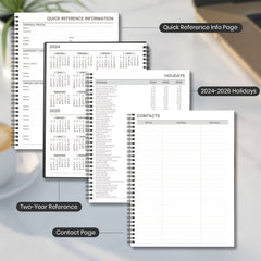 2022 Monthly Calendar Planner Spiral - JAN to DEC - Time Management Personal Age