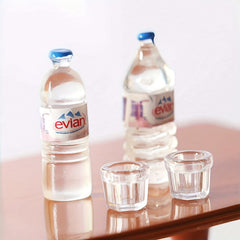 Dollhouse Mineral Water Cup Set for Landscapes Decor Props and Birthday