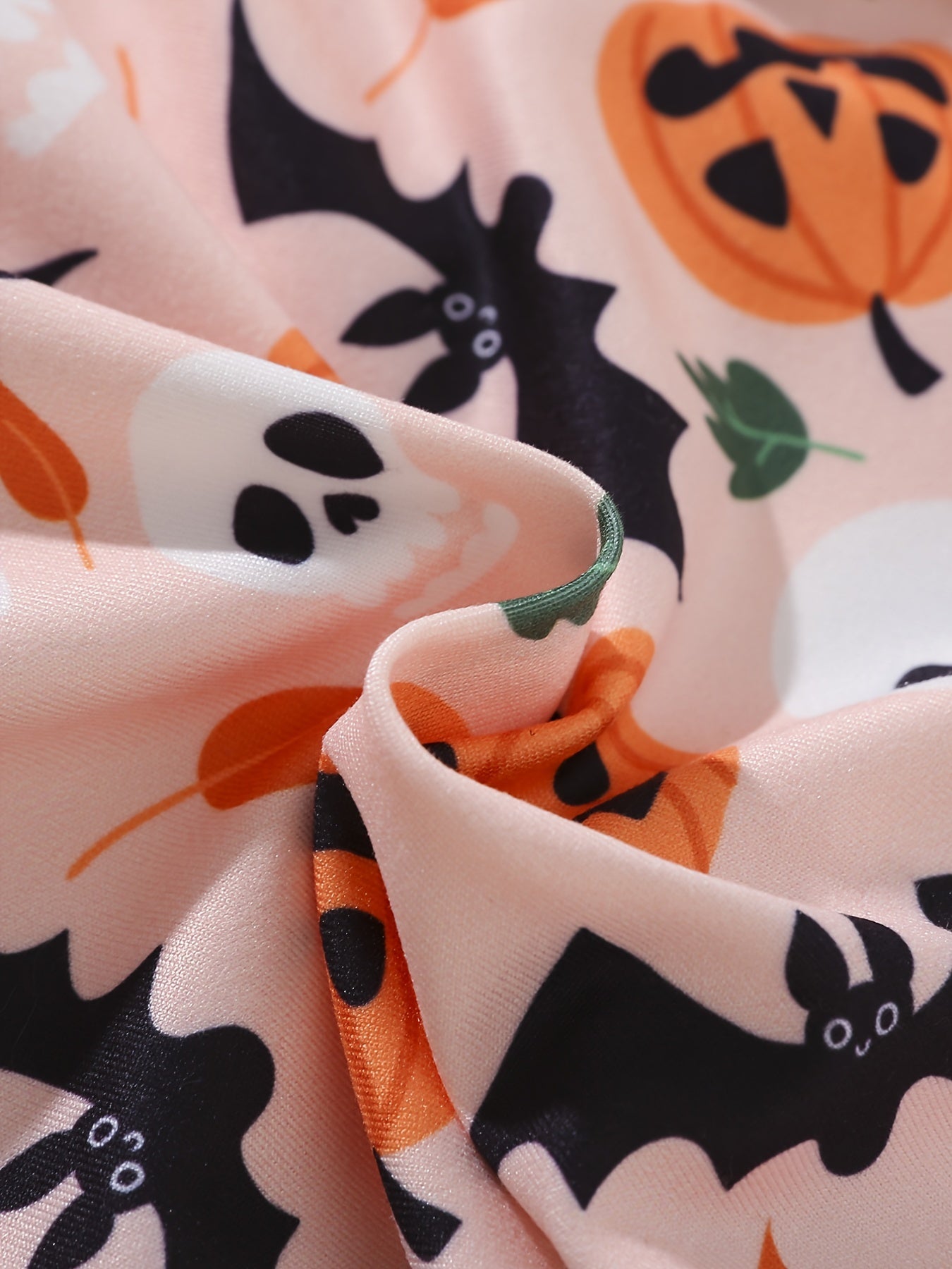Halloween Toddler Baby Girls Pleated Dress Pumpkin Dresses Kids Fall Clothes